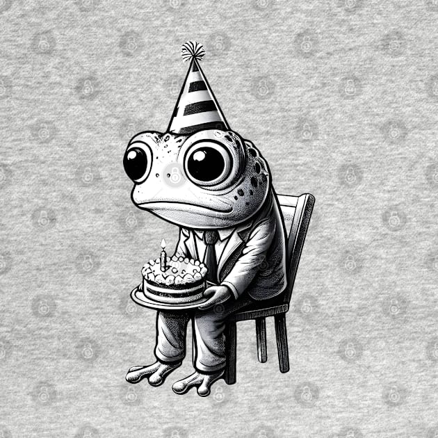 Sad frog Happy birthday by beangeerie